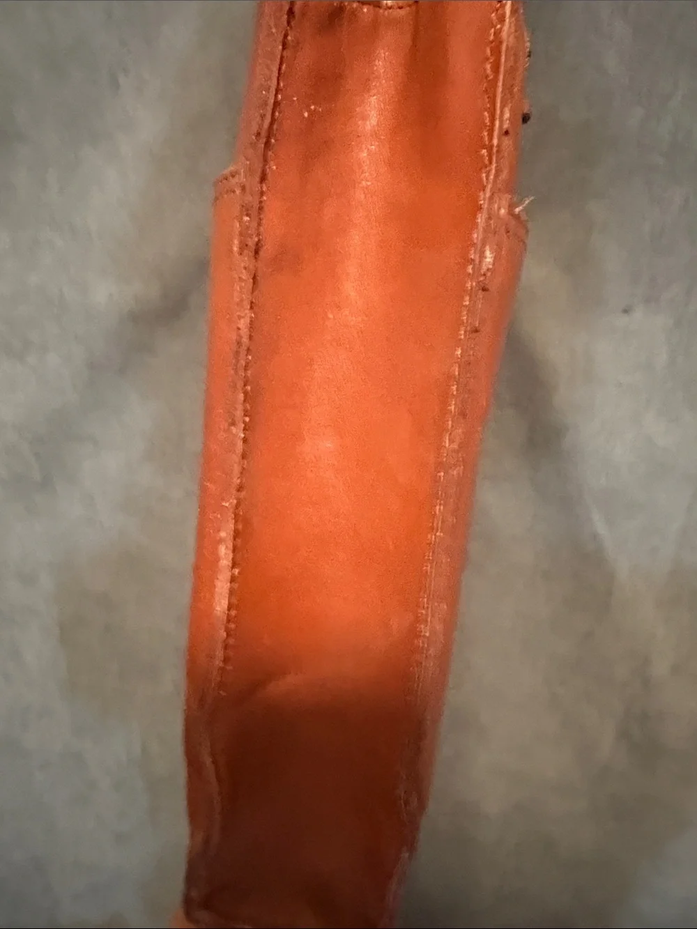 Source Unknown Cognac Brown Leather Laptop Bag